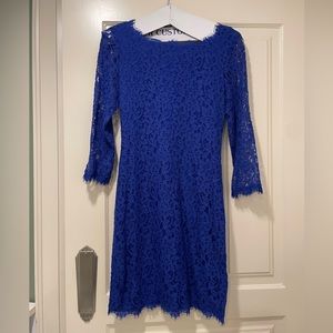 Diane von Furstenberg lacy dress in size 2, from mid 2010s. Only worn once.